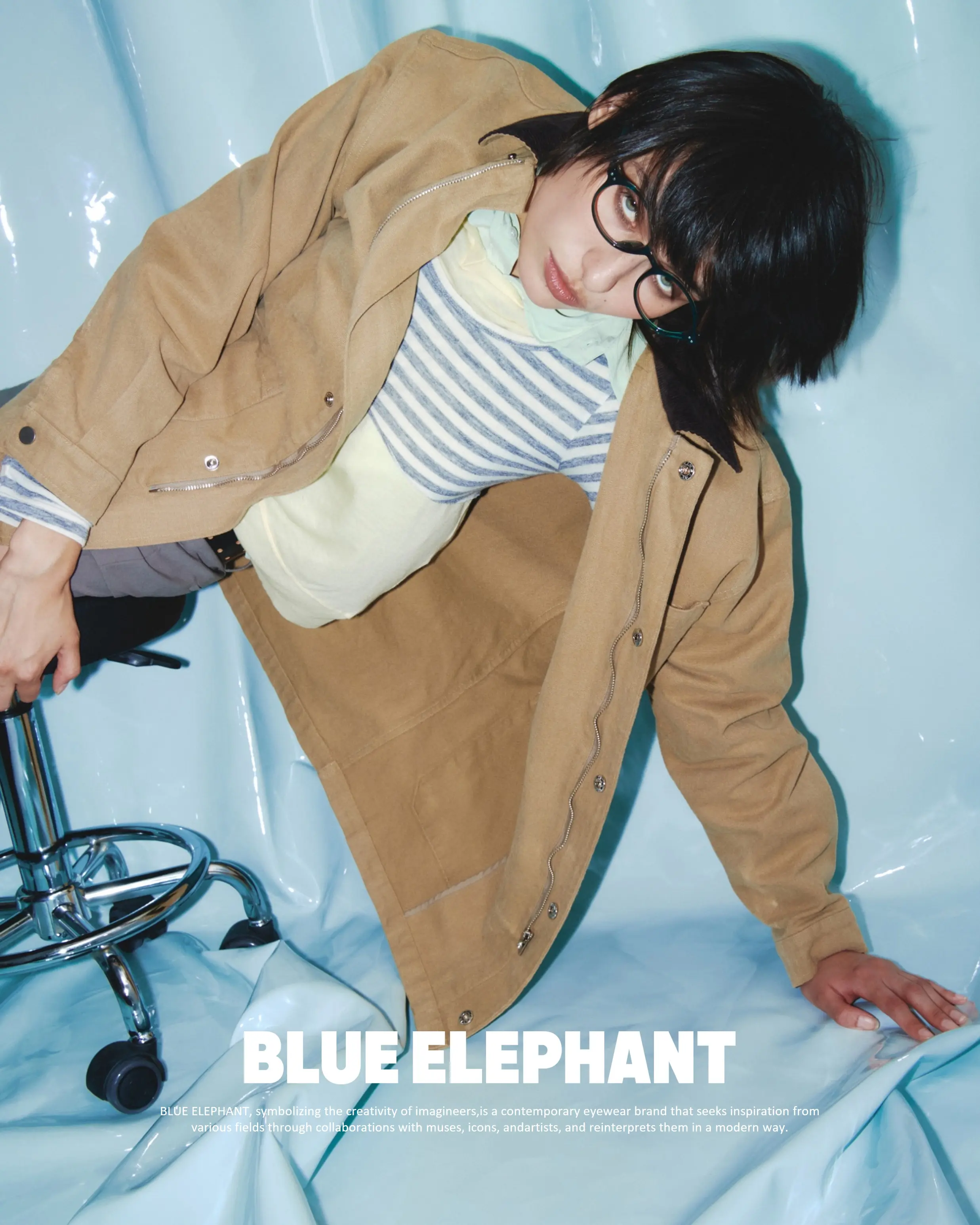 blue elephant dress code Chang Phun Elephant Dress White and Light Blue