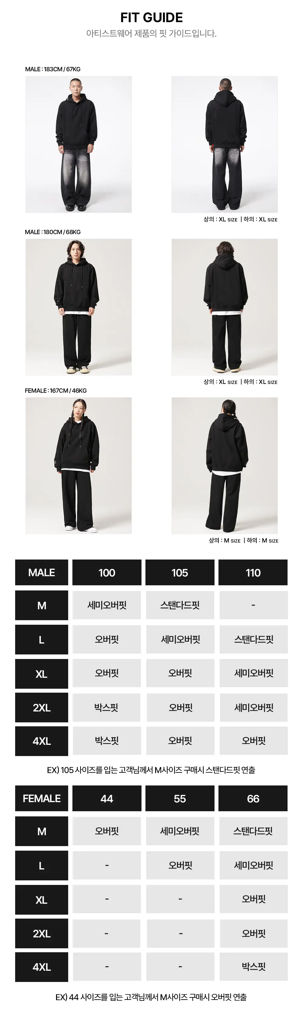 MUSINSA公式 | ARTISTWEAR [ATW] ハスルブルーフードパーカー