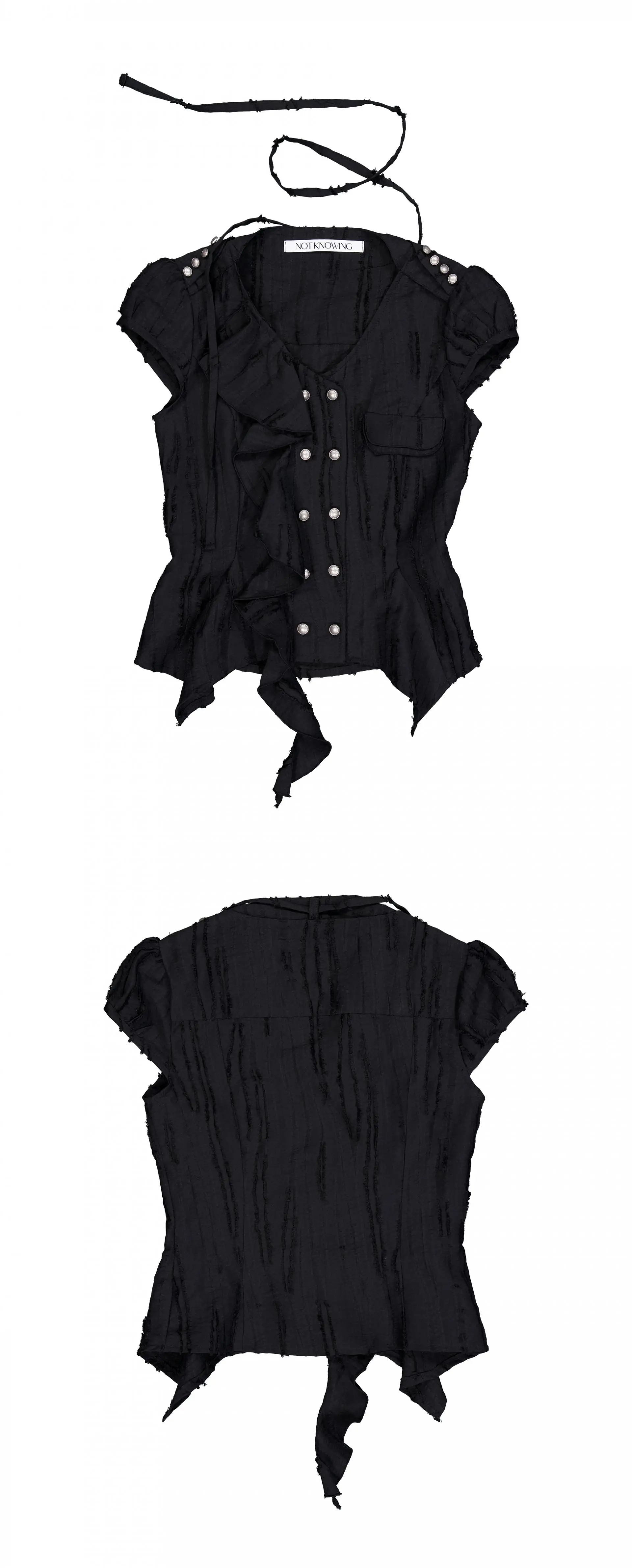 Mili Grunge Blouse (BLACK)