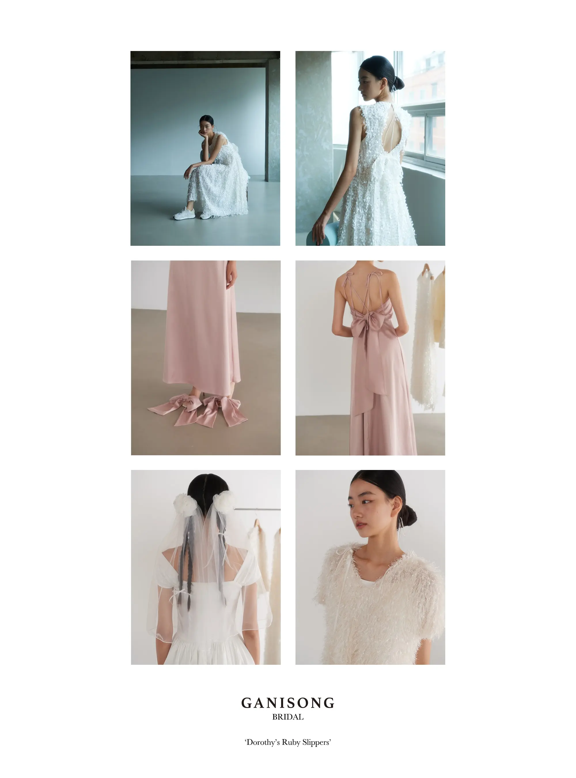 MUSINSA | GANISONG Bridal Snow Flower Dress_Black