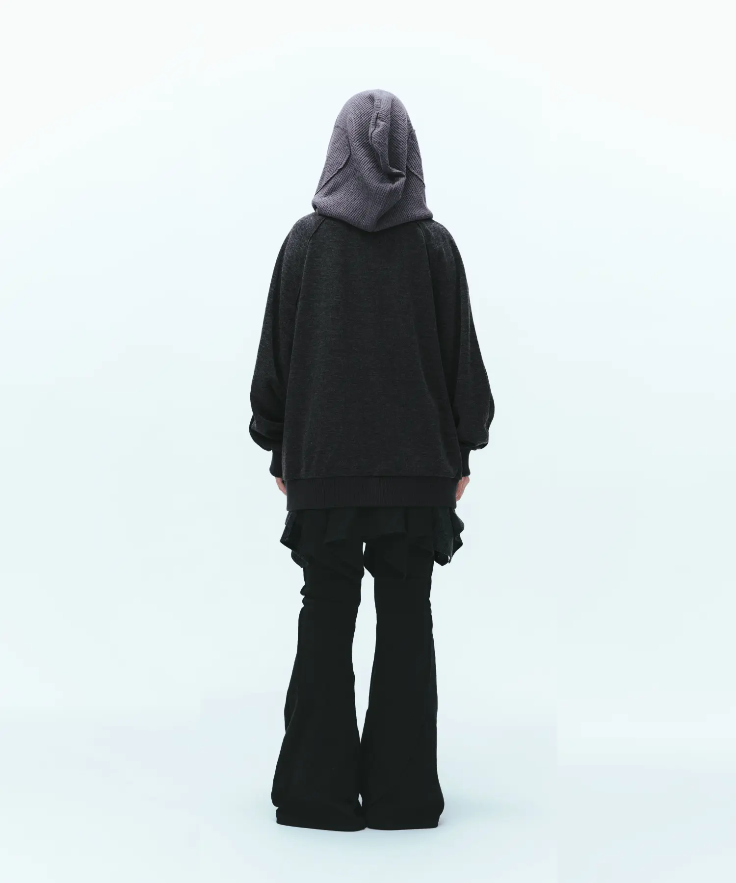 MUSINSA公式 | COYSEIO EARMUFFS HOOD ZIP-UP CHARCOAL