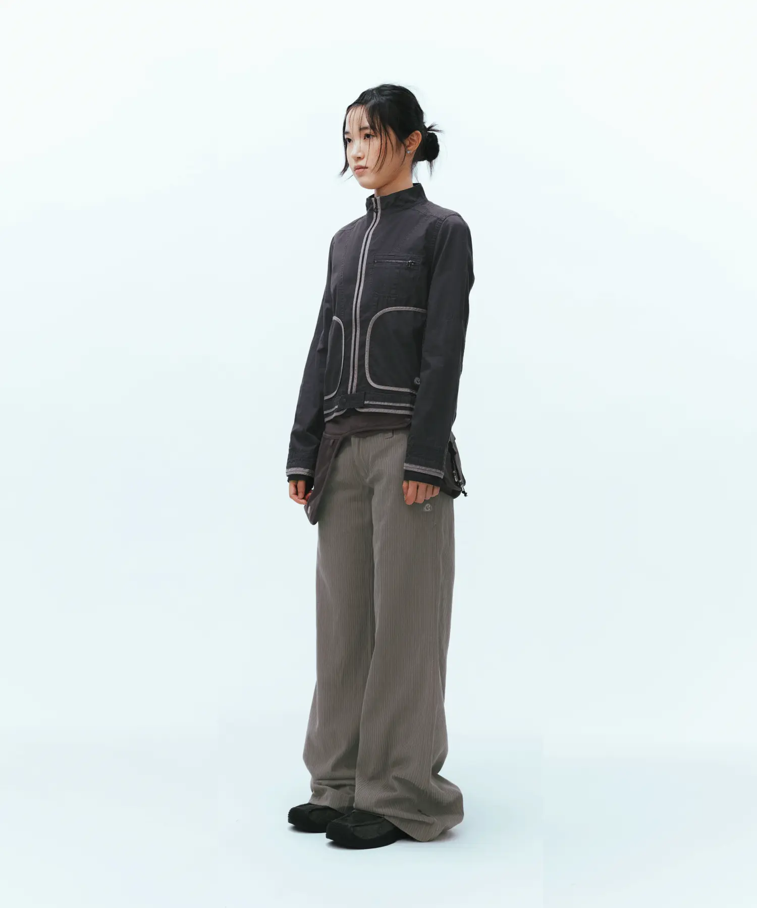 COYSEIO BINDING COTTON JACKET PURPLE GREY - MUSINSA公式 COYSEIO 