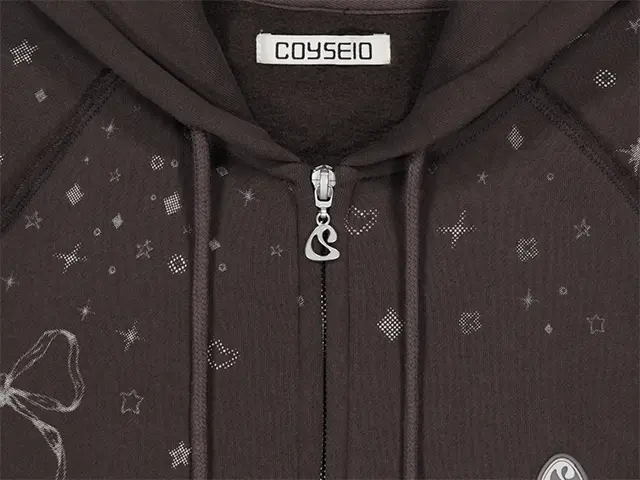MUSINSA公式 | COYSEIO TWINKLE HOOD ZIP-UP DARK BROWN