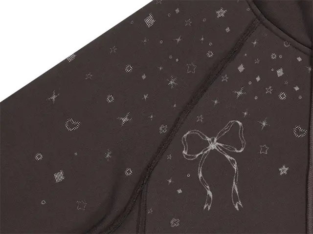 MUSINSA公式 | COYSEIO TWINKLE HOOD ZIP-UP DARK BROWN