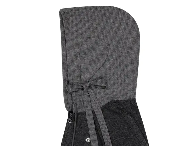 MUSINSA公式 | COYSEIO EARMUFFS HOOD ZIP-UP CHARCOAL