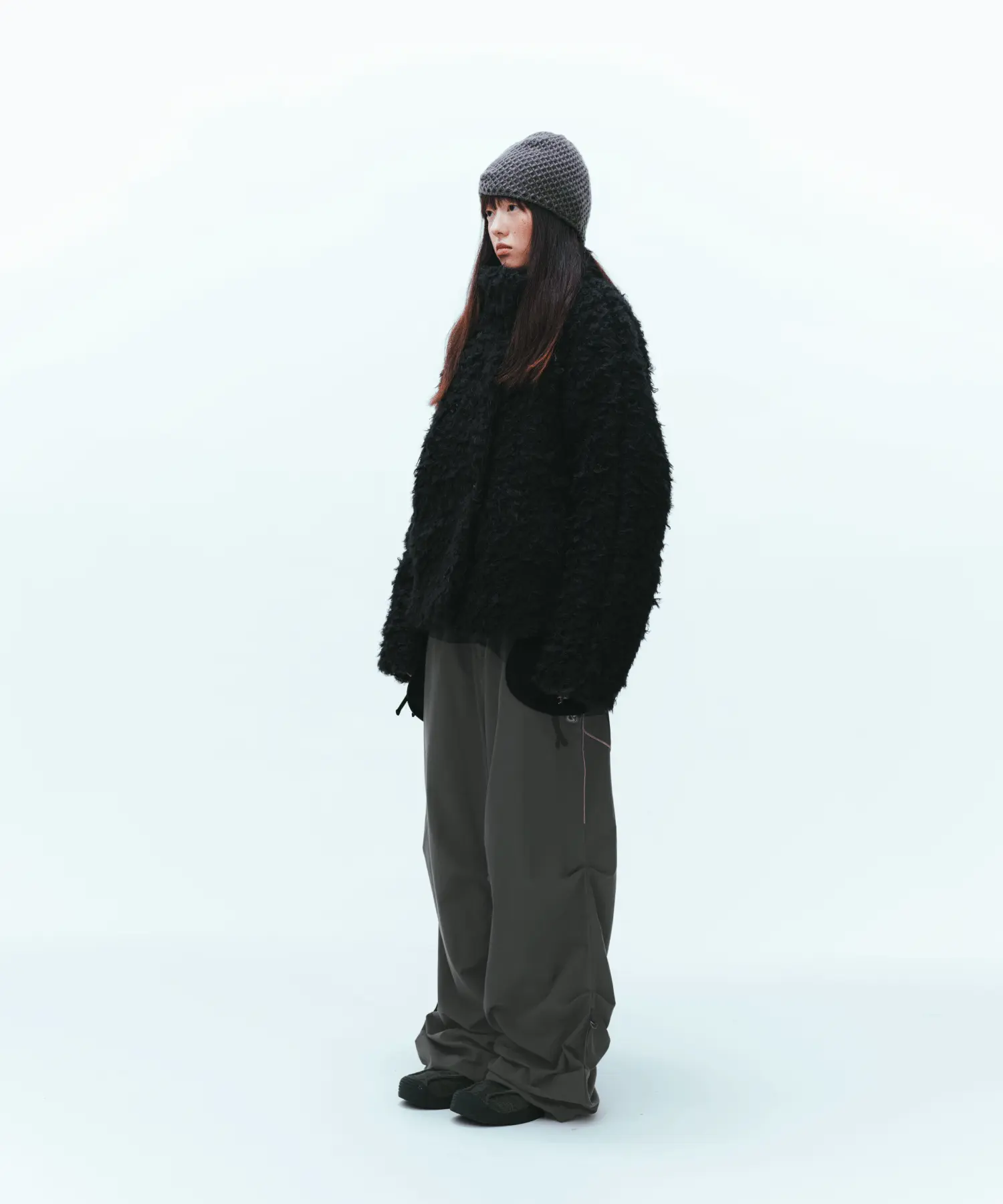 MUSINSA | COYSEIO STRAP LINE PANTS GREY