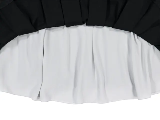 MUSINSA公式 | COYSEIO DOUBLE WAISTED PLEATS SKIRT BLACK