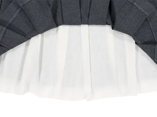 MUSINSA公式 | COYSEIO DOUBLE WAISTED PLEATS SKIRT GREY