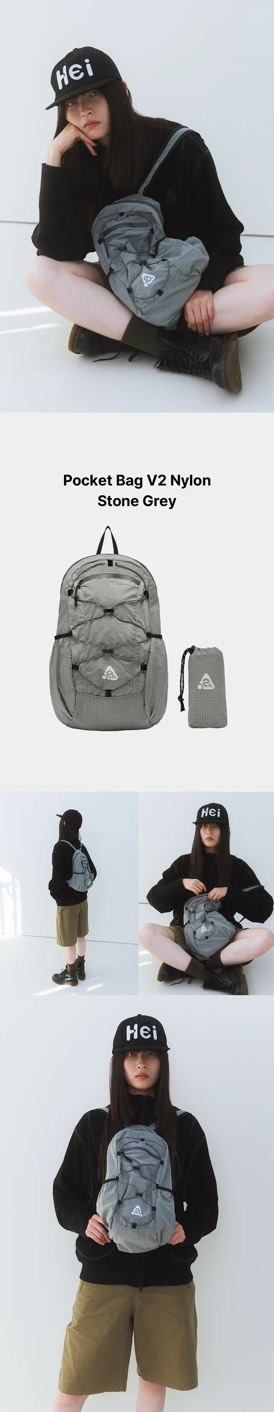 MUSINSA公式 | HEISAN 超軽量コンパクトポケットバッグ V2 ナイロン