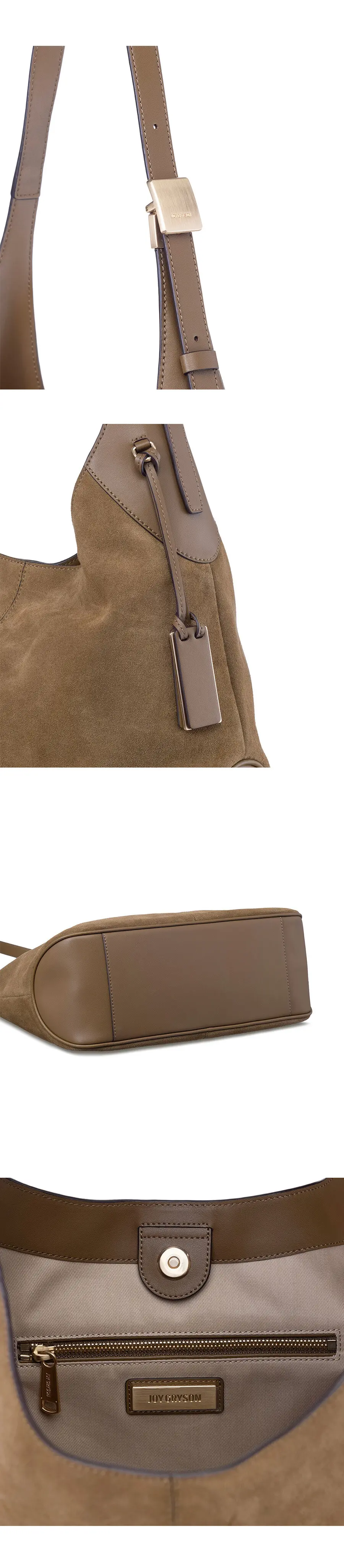 MUSINSA | JOY GRYSON Adele Hobo Bag Suede LW5AD4620_LT