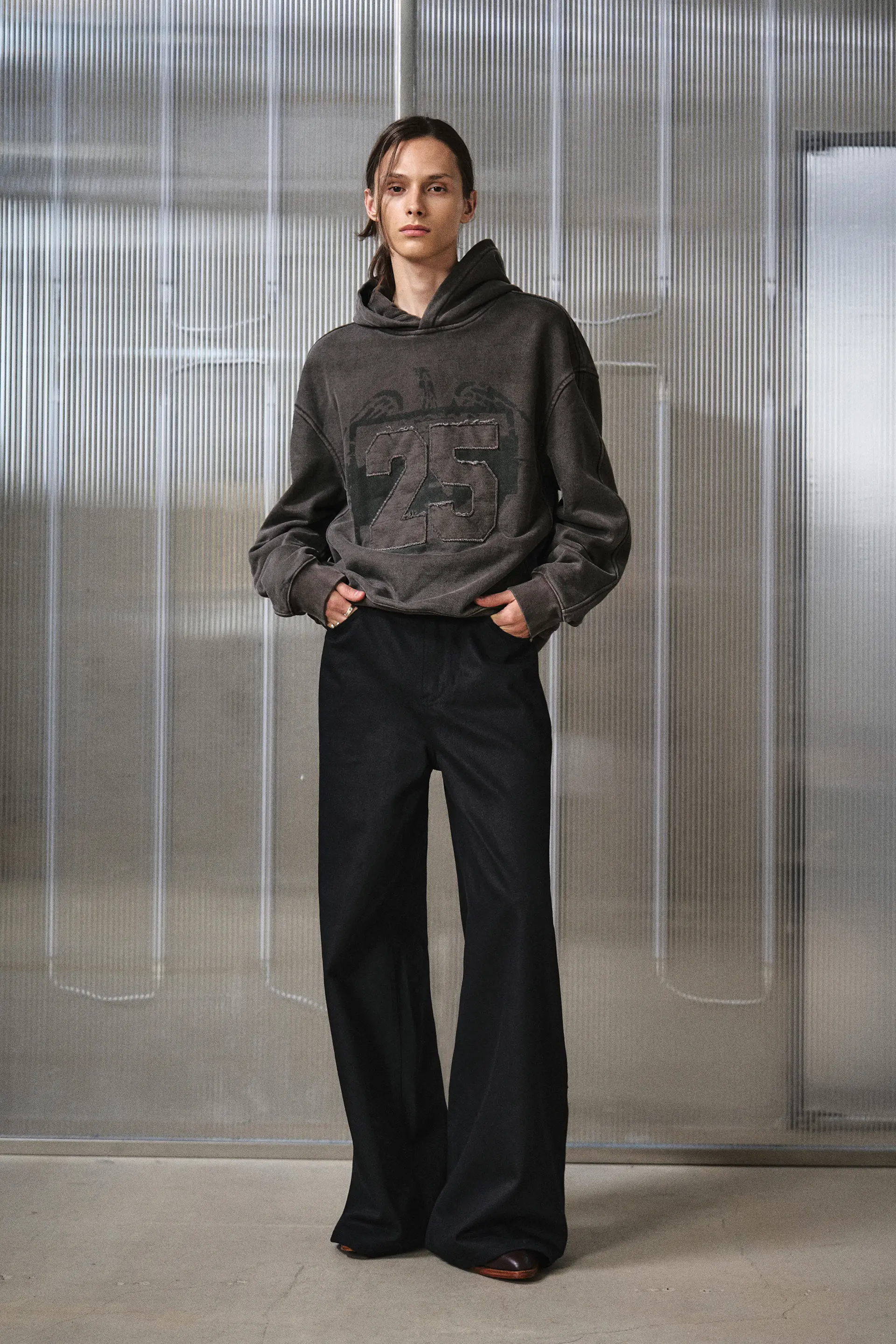 MUSINSA | LMOOD Samurai Wide Denim Pure Black