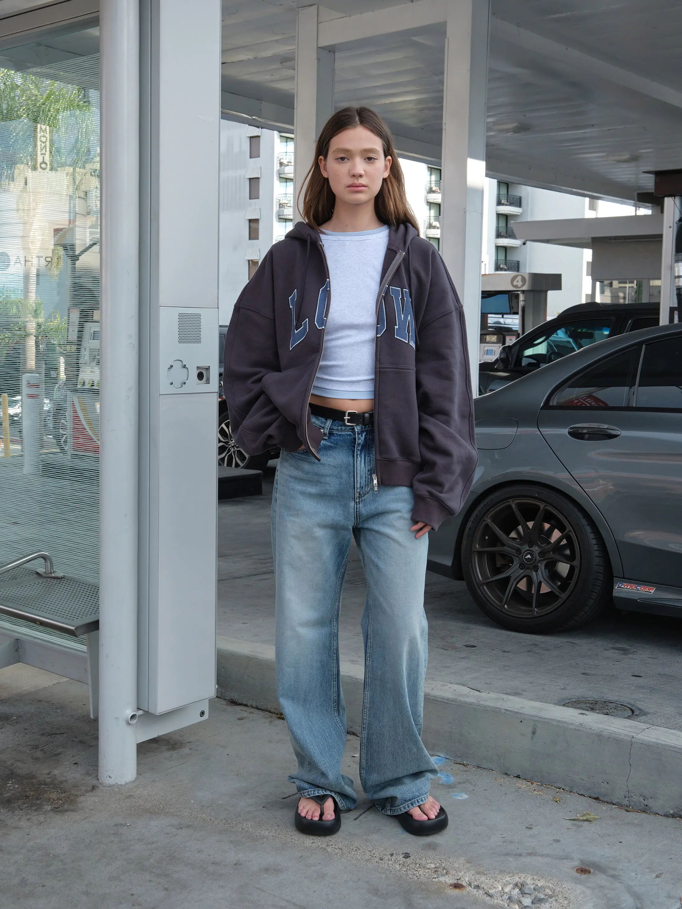 MUSINSA公式 | LOW CLASSIC LOW SOFT SWEAT ZIP-UP 