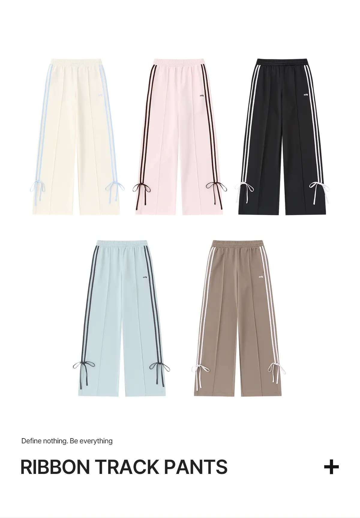 MUSINSA | NDY (nerdy) Womens Ribbon Track Pants Cocoa