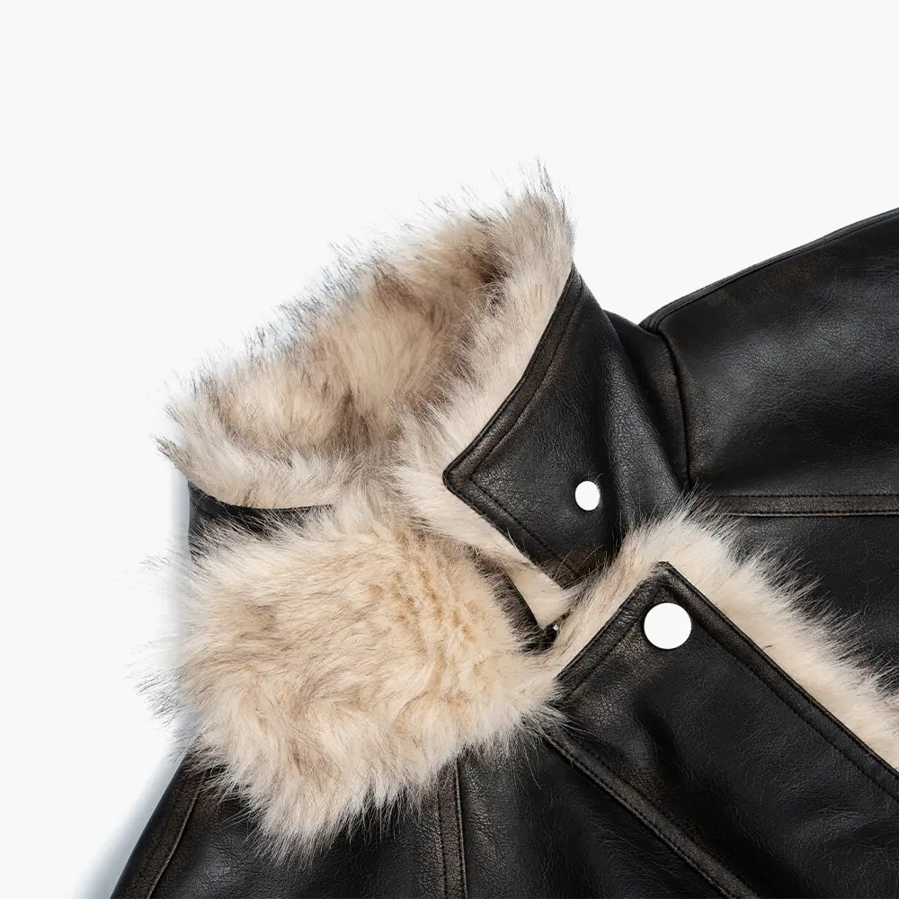 MUSINSA | ROUGHNECK Washed leather mustang jacket