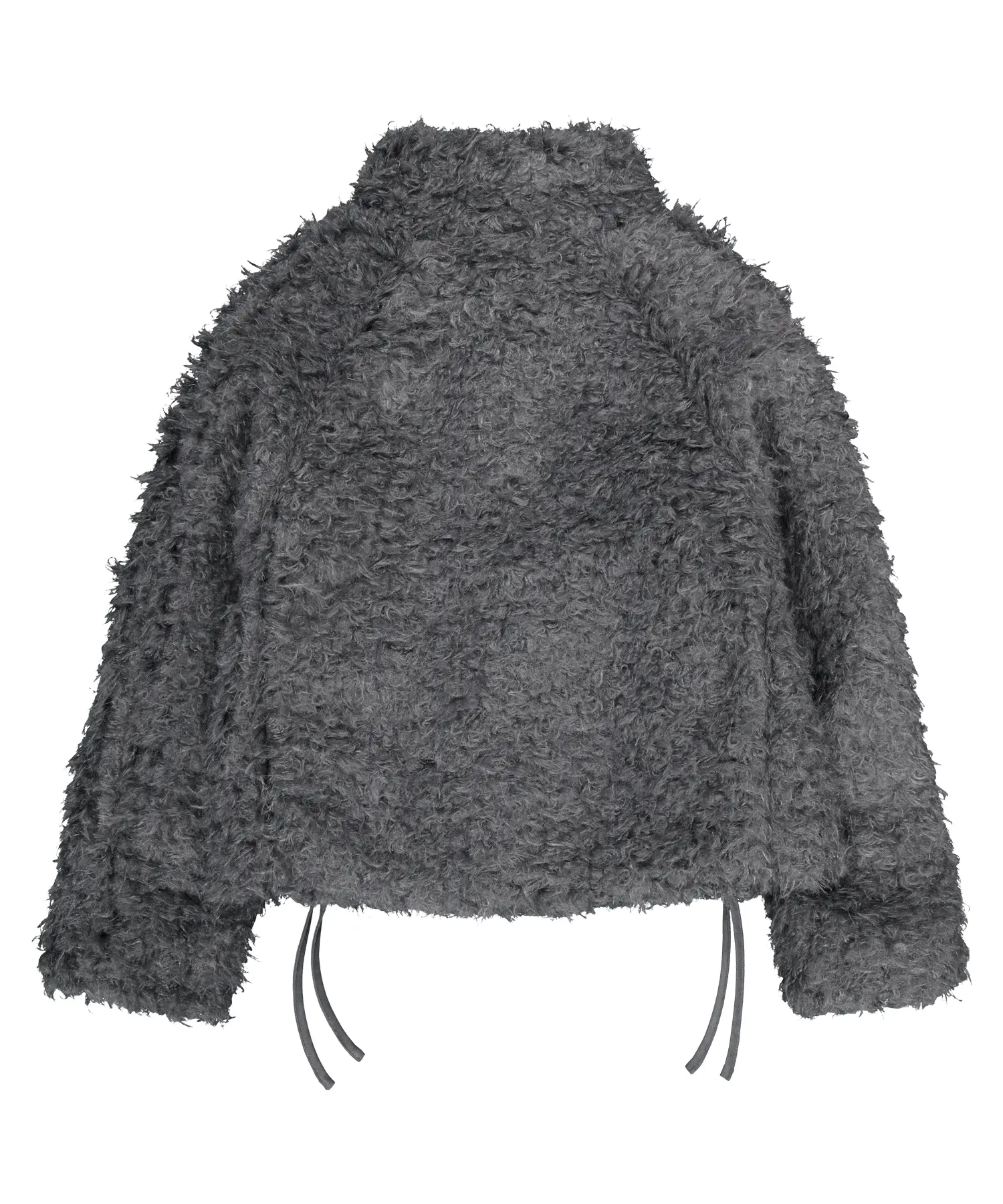MUSINSA | COYSEIO HAIRY FUR JACKET DARK GREY