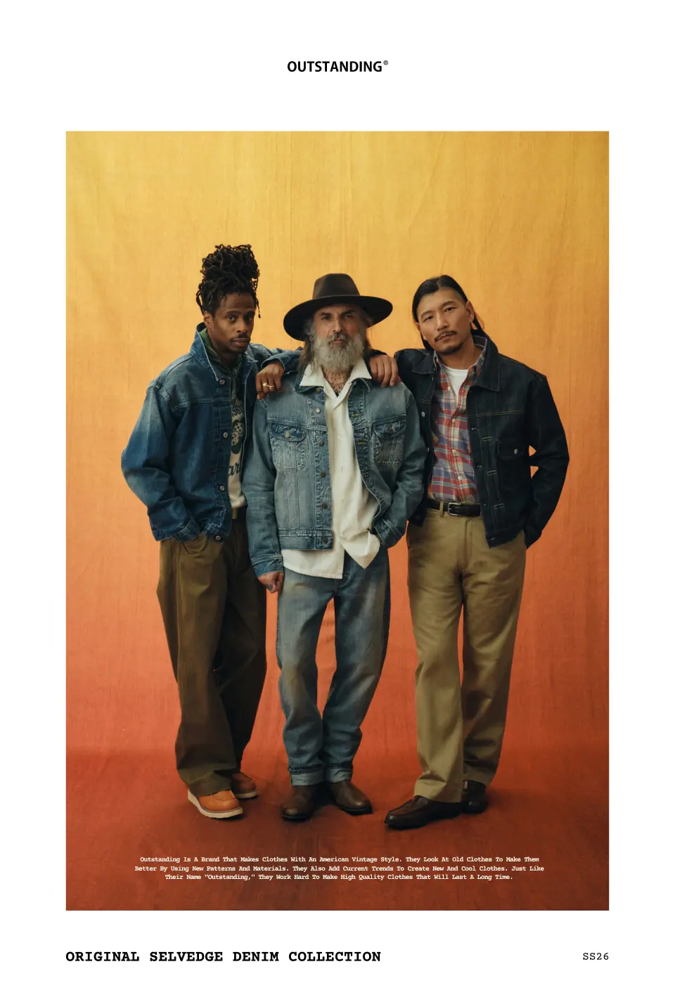 MUSINSA公式 | OUTSTANDING W.W. II SELVEDGE DENIM 1ST JACKET_INDIGO